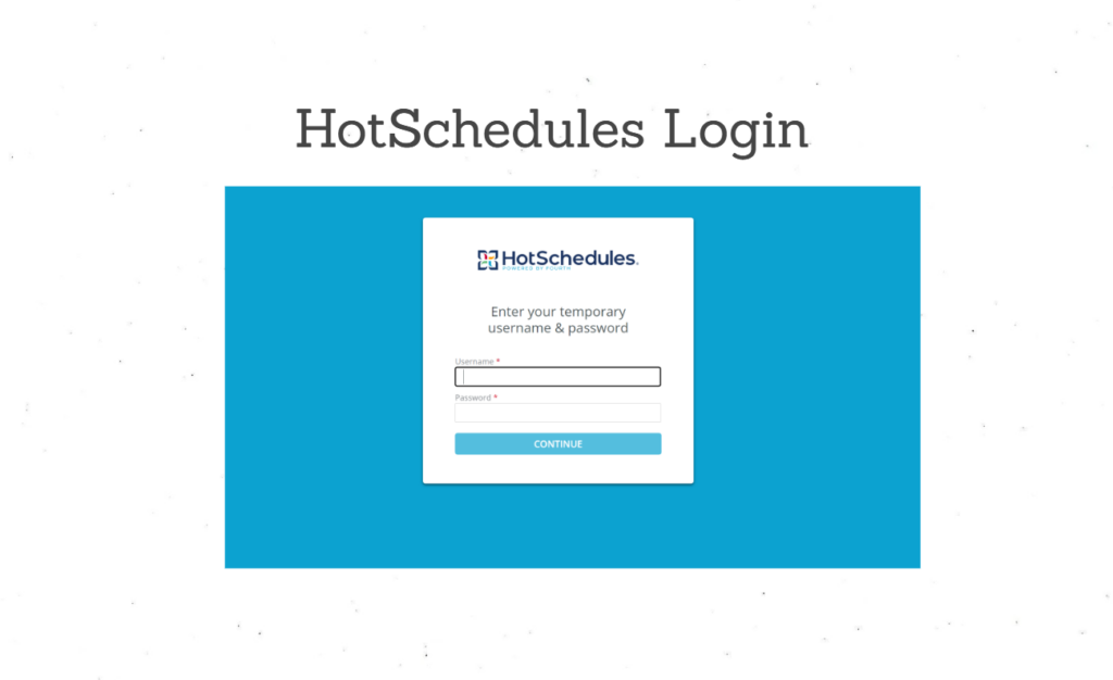 HotSchedules Login