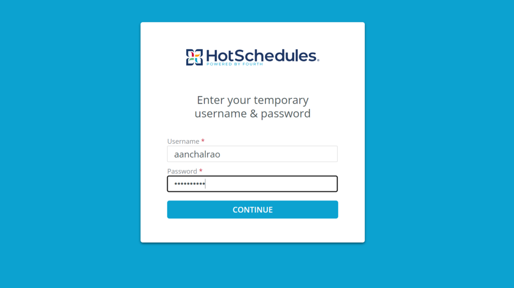 HotSchedule Login