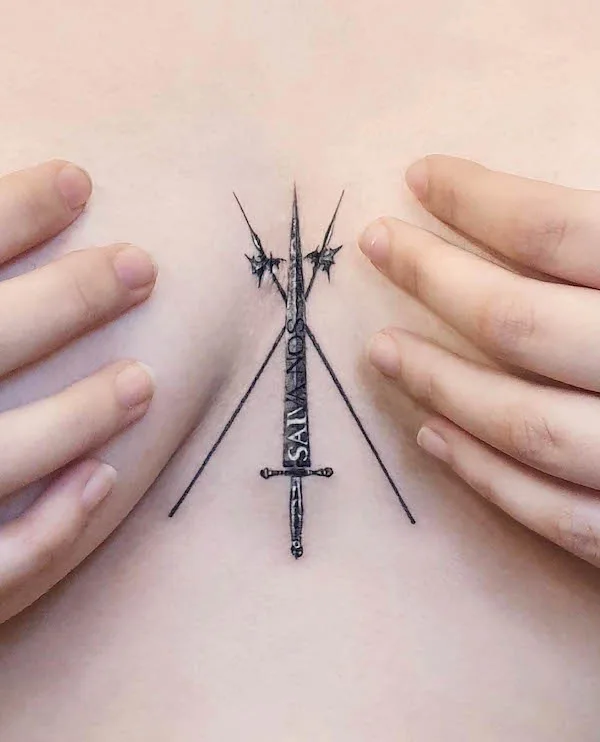 The Three of Sword tattoo
