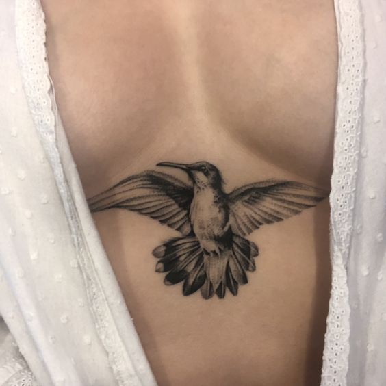 Bird sternum tattoo