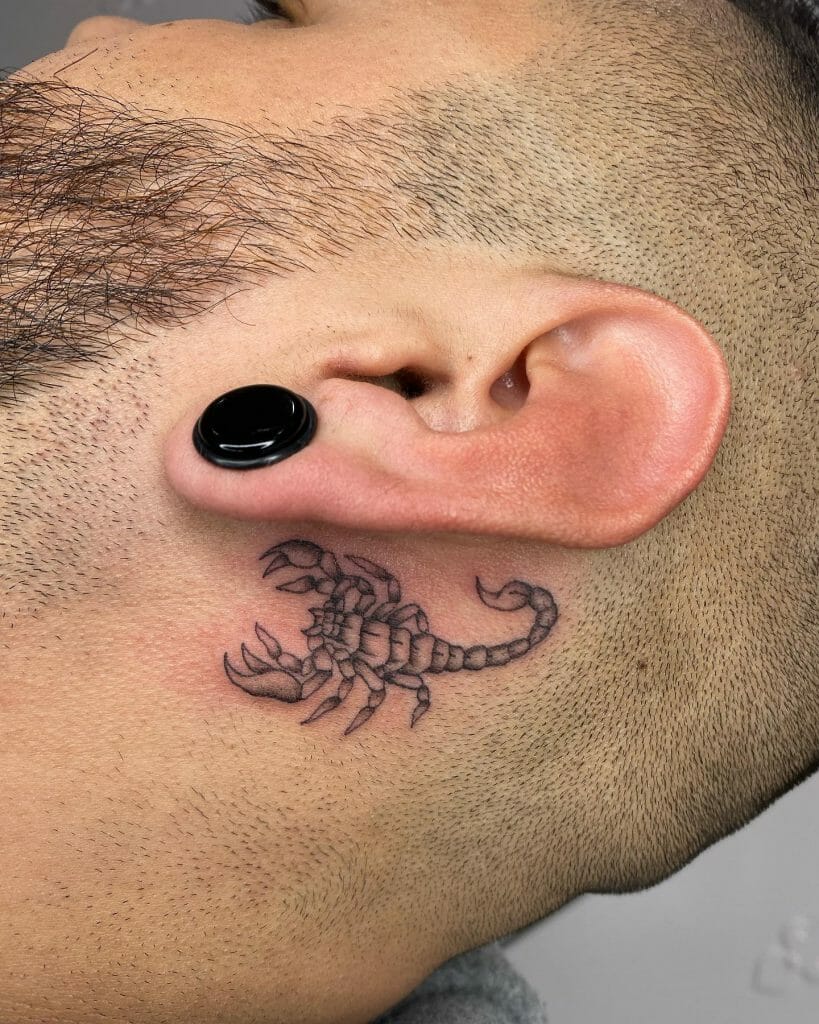 Crazy Skull behind the ear tat by 2FaceTattoo on DeviantArt
