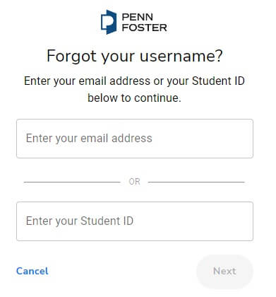 Reset Your Penn Foster Login Password & Username