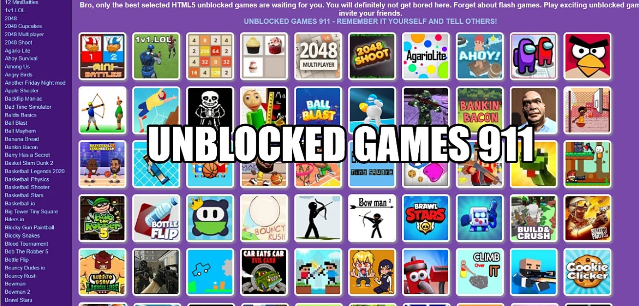 Unblocked Games 911: Play Online for Free Anytime & Anywhere