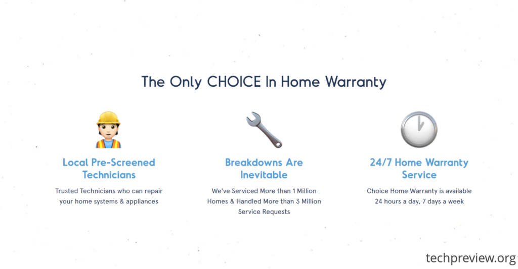 Choice Home Warranty George Foreman's Support