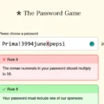 Roman numerals that add to 35 (Rule 9) in the Password Game