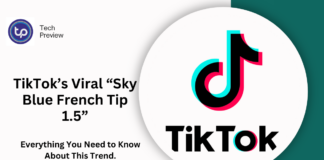 TikTok’s Viral “Sky Blue French Tip 1.5”