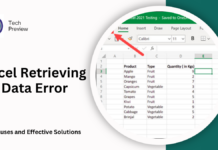 Excel Retrieving Data Error