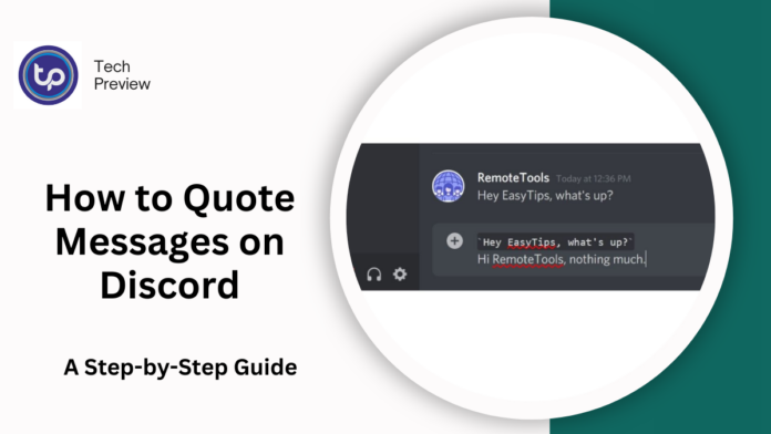 How to Quote Messages on Discord
