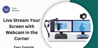 Live Stream Your Screen with Webcam in the Corner